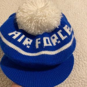 Vintage 70s Air Force Falcon Academy Beret Beanie
